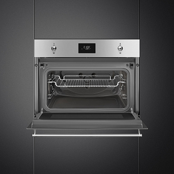 картинка Микроволновая печь Smeg SO4301M0X  картинка Микроволновая печь Smeg SO4301M0X