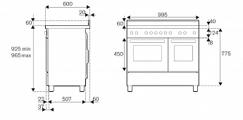 картинка Комбинированная кухонная плита Bertazzoni PRO105I2ENET чёрный  картинка Комбинированная кухонная плита Bertazzoni PRO105I2ENET чёрный