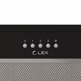 картинка Кухонная вытяжка Lex HYPER 600 LIGHT BL черная 