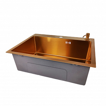 картинка Комплект Emar PVD COPPERY (мойка и дозатор) 