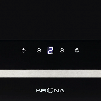 картинка Кухонная вытяжка Krona DOMENIKA 600 BLACK/INOX S  картинка Кухонная вытяжка Krona DOMENIKA 600 BLACK/INOX S