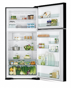 картинка Отдельностоящий холодильник Hitachi R-VG660PUC7-1 GBK черный 