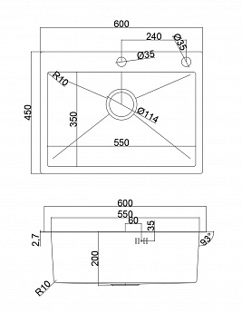 картинка Комплект Emar PVD DARK (мойка и дозатор) 