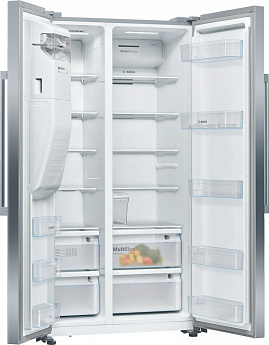 картинка Отдельностоящий холодильник Bosch KAI93VI304 нержавеющая сталь 
