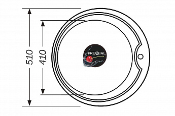 картинка Мойка для кухни Premial 5151 декор 