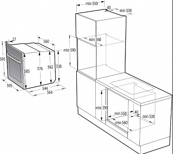 картинка Электрический духовой шкаф Gorenje BOSB6737E09X 