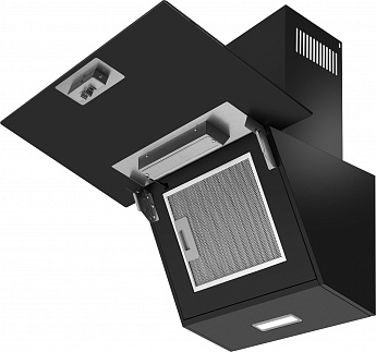 картинка Кухонная вытяжка Weissgauff Yota 600 Touch Black Glass 