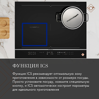 картинка Индукционная варочная панель De Dietrich DPI4320BT INFINITE BLACK 