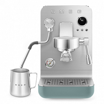 картинка Кофемашина Smeg EMC02EGMEU изумрудная матовая  картинка Кофемашина Smeg EMC02EGMEU изумрудная матовая