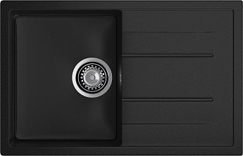 картинка Мойка для кухни Granfest GF-Q780L черный  картинка Мойка для кухни Granfest GF-Q780L черный