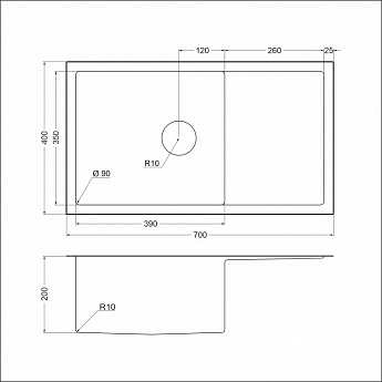 картинка Мойка для кухни EMB-124 PVD Nano Dark  картинка Мойка для кухни EMB-124 PVD Nano Dark