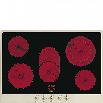 картинка Электрическая варочная панель Smeg P875PO 