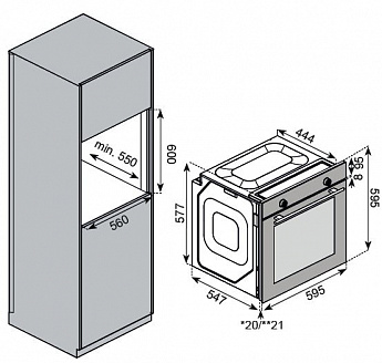 картинка Духовой шкаф Kuppersberg HF 609 B  картинка Духовой шкаф Kuppersberg HF 609 B