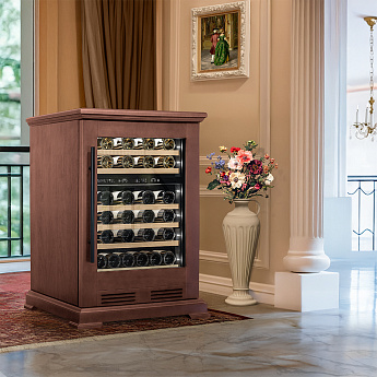 картинка Отдельностоящий винный шкаф Meyvel MV46PRO-KBT2 (Итальянский орех) 