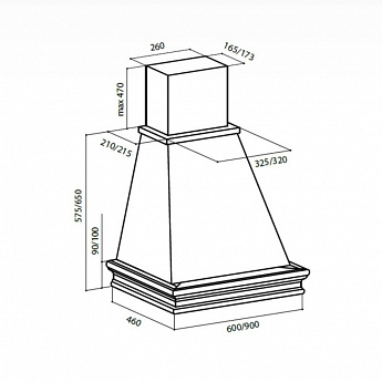 картинка Кухонная вытяжка Lex VERONA 600 WHITE 