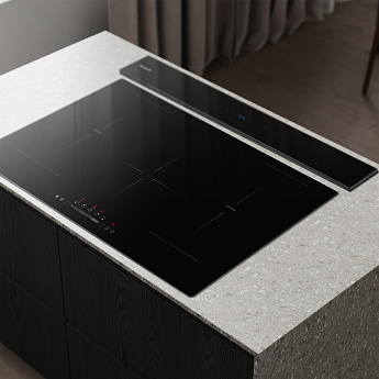 картинка Кухонная вытяжка Weissgauff Down Draft 900 Touch Premium Black 