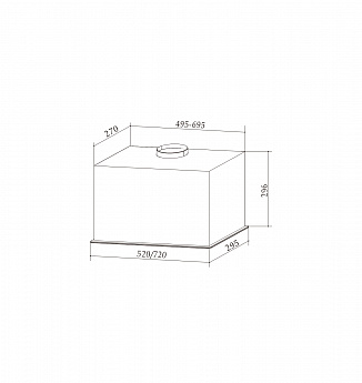 картинка Кухонная вытяжка Millen MBKHG 601 WH 