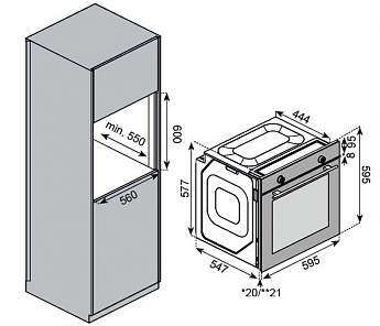 картинка Духовой шкаф Kuppersberg SR 610 W Silver 