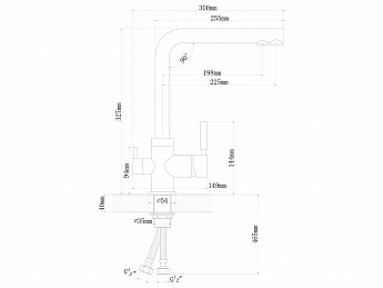 картинка Смеситель LONGRAN SPRINT UNIVERSAL LM2194  картинка Смеситель LONGRAN SPRINT UNIVERSAL LM2194