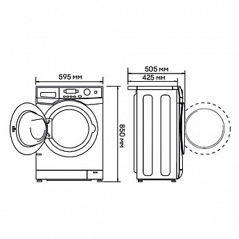 картинка Стиральная машина с паром Haier HW80-BP14979 