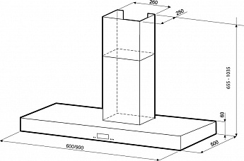 картинка Кухонная вытяжка Jetair TOUCH IX/A/90 