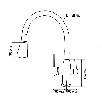картинка Смеситель Gerdamix AMARILLO (FL) 