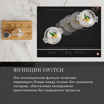 картинка Индукционная варочная панель De Dietrich DPI4320BT INFINITE BLACK 