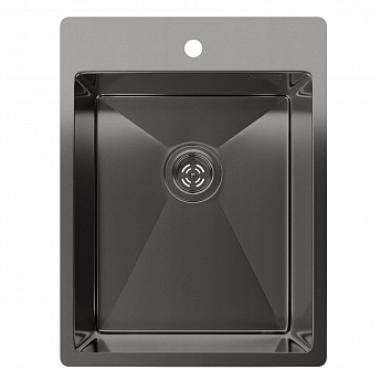картинка Мойка для кухни Rivelato Rinox 3850 PVD black  картинка Мойка для кухни Rivelato Rinox 3850 PVD black