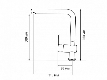 картинка |Discount| Смеситель Gerdamix NEVADA белый (DG-201) 