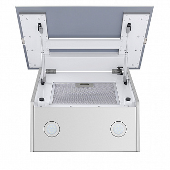картинка Кухонная вытяжка Maunfeld MERSEY 60 INOX GLASS WHITE  картинка Кухонная вытяжка Maunfeld MERSEY 60 INOX GLASS WHITE