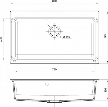 картинка Мойка для кухни Rivelato AXEL Х-90 