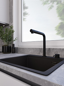 картинка Смеситель Emar ЕС - 7027 Black  картинка Смеситель Emar ЕС - 7027 Black
