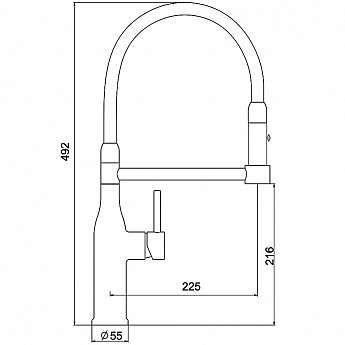 картинка Смеситель Gappo G4398-51 гибкий излив черный/графит  картинка Смеситель Gappo G4398-51 гибкий излив черный/графит