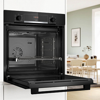 картинка Электрический духовой шкаф Bosch HBA534EB3 черный 