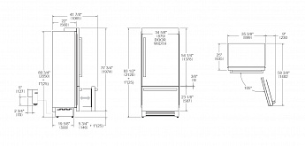 картинка Холодильник Bertazzoni REF905BBLXTT  картинка Холодильник Bertazzoni REF905BBLXTT