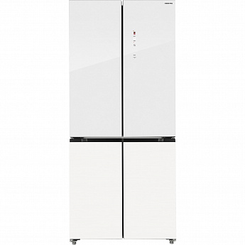 картинка Полувстраиваемый холодильник Hiberg RFQ-600DX NFGW inverter белый 