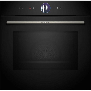 картинка Электрический духовой шкаф с функцией СВЧ Bosch HMG776NB1 черный 