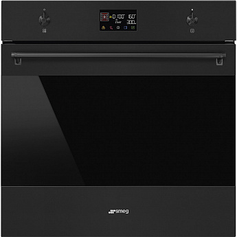 картинка Электрический духовой шкаф с функцией СВЧ Smeg SO6302M2N  картинка Электрический духовой шкаф с функцией СВЧ Smeg SO6302M2N