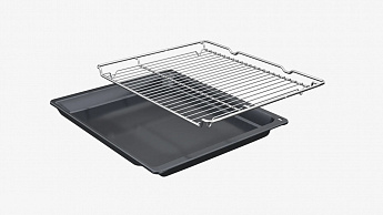 картинка Электрический духовой шкаф с функцией СВЧ Bosch CMG7241W1 белый  картинка Электрический духовой шкаф с функцией СВЧ Bosch CMG7241W1 белый