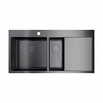 картинка Мойка для кухни Omoikiri Akisame-100-2-GM-L 