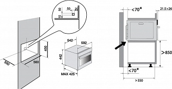картинка Электрический паровой шкаф De Dietrich DKV4530B Infinite Black 