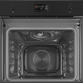 картинка Электрический духовой шкаф с функцией СВЧ Smeg SO6302M2N  картинка Электрический духовой шкаф с функцией СВЧ Smeg SO6302M2N