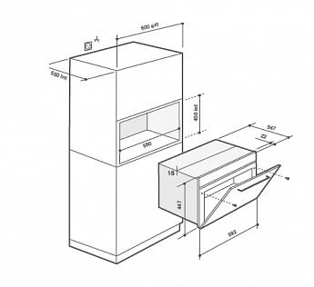 картинка Микроволновая печь De Dietrich DKC7340BB COAL BLACK 