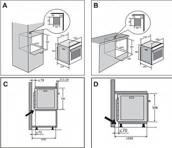 картинка Электрический духовой шкаф De Dietrich DOP4556W Eternal White 