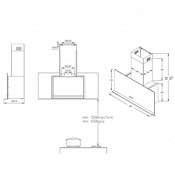 картинка Кухонная вытяжка Korting KHC 95330 GN  картинка Кухонная вытяжка Korting KHC 95330 GN