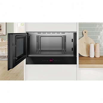картинка Микроволновая печь встраиваемая Bosch BFL9221B1 черный 