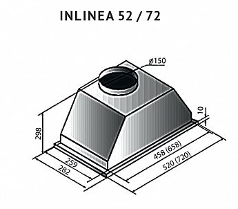 картинка Кухонная вытяжка Kuppersberg INLINEA 52 INOX 