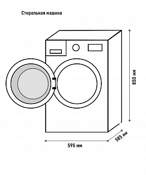 картинка Стиральная машина с паром Toshiba TW-BK100GF4RU(SK) серый 