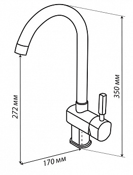 картинка Смеситель Gerdamix VIOLETA бежевый (GE-04) 